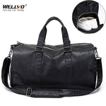 Deluxe Leather Duffle Bag