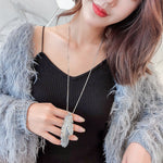 Montana Gallery Rhinestone Feather Pendant